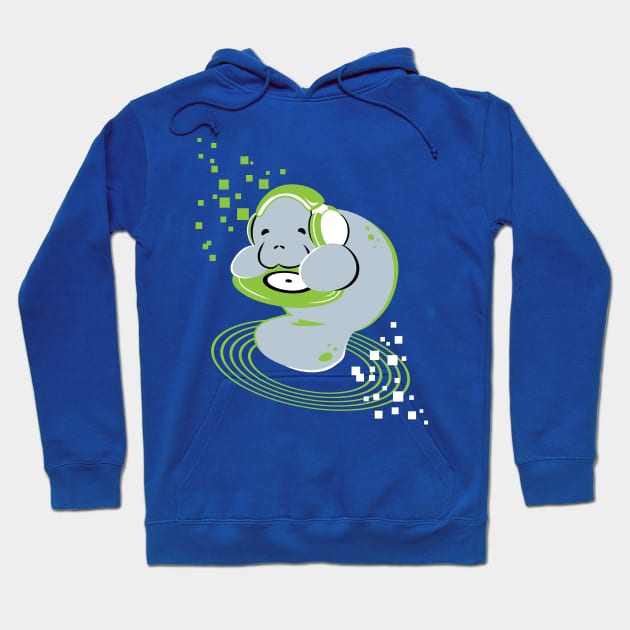 DJ Manatee Hoodie by merumori